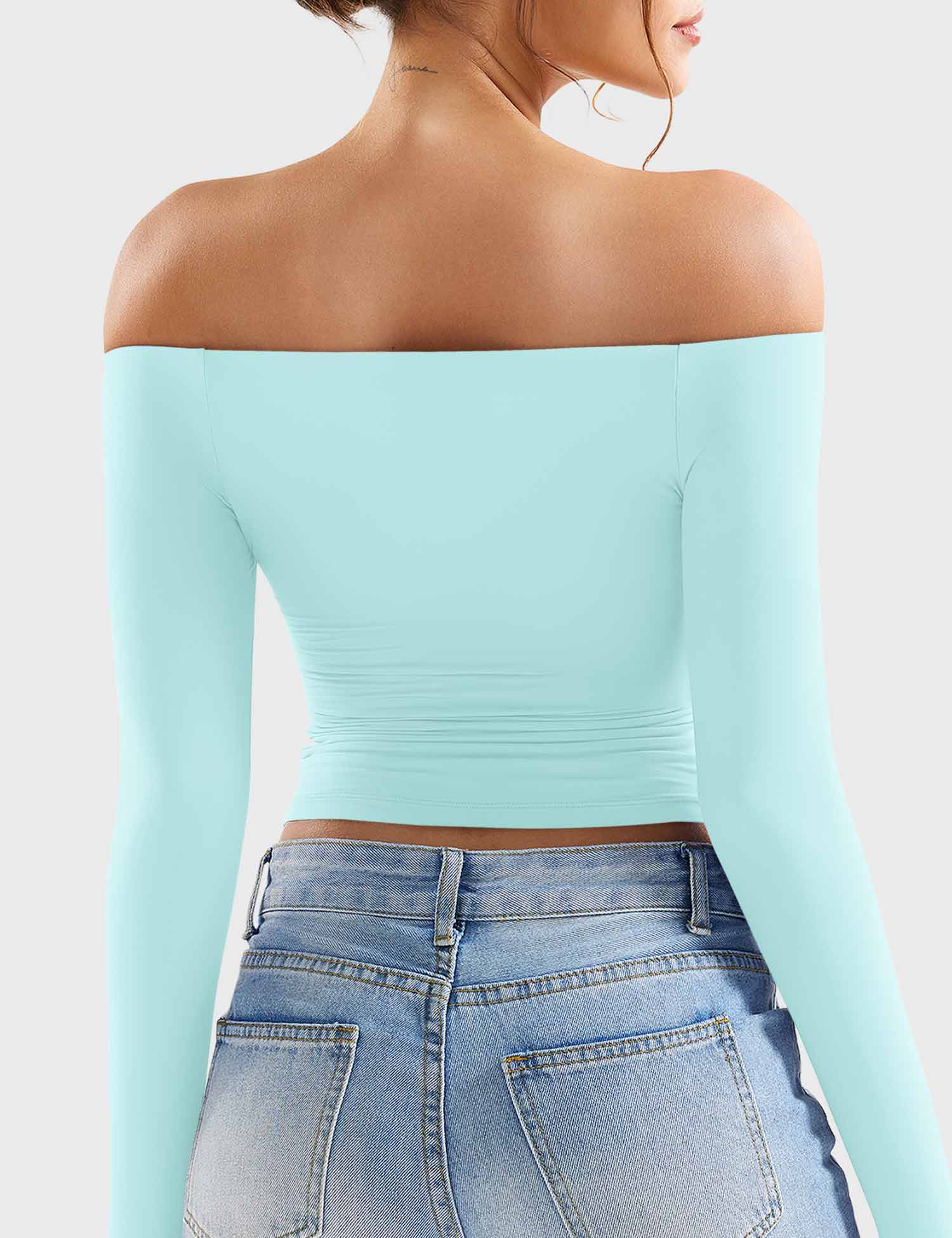 Off Shoulder Crop Top
