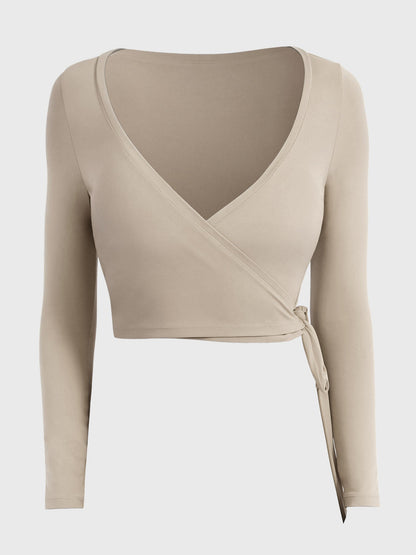 Long Sleeve Ballet Wrap Top
