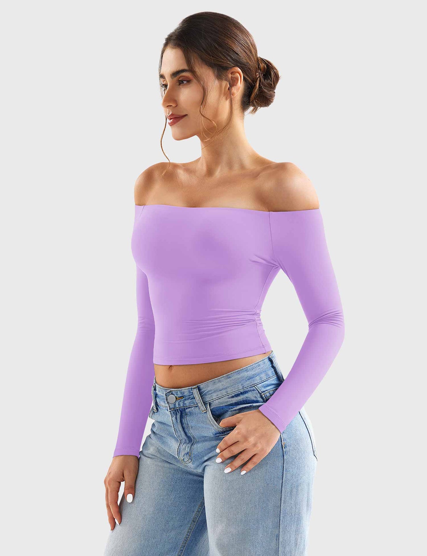 Off Shoulder Crop Top