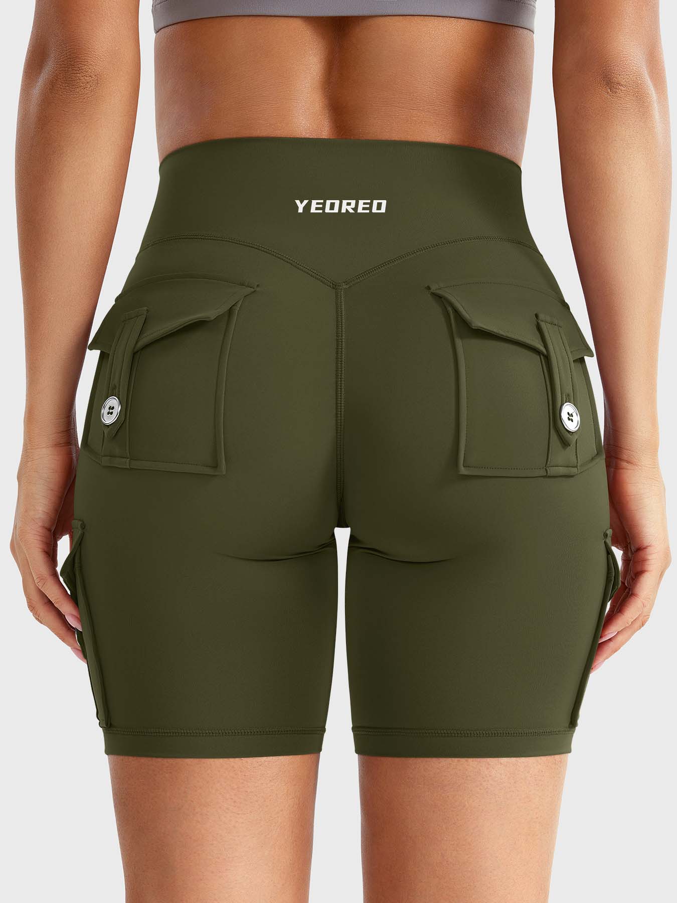 Cargo Pocket Biker Shorts
