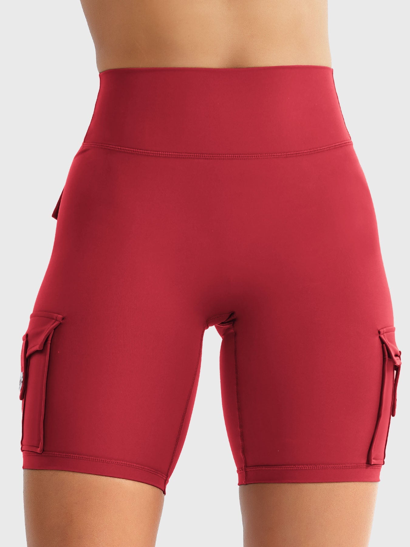 Cargo Pocket Biker Shorts
