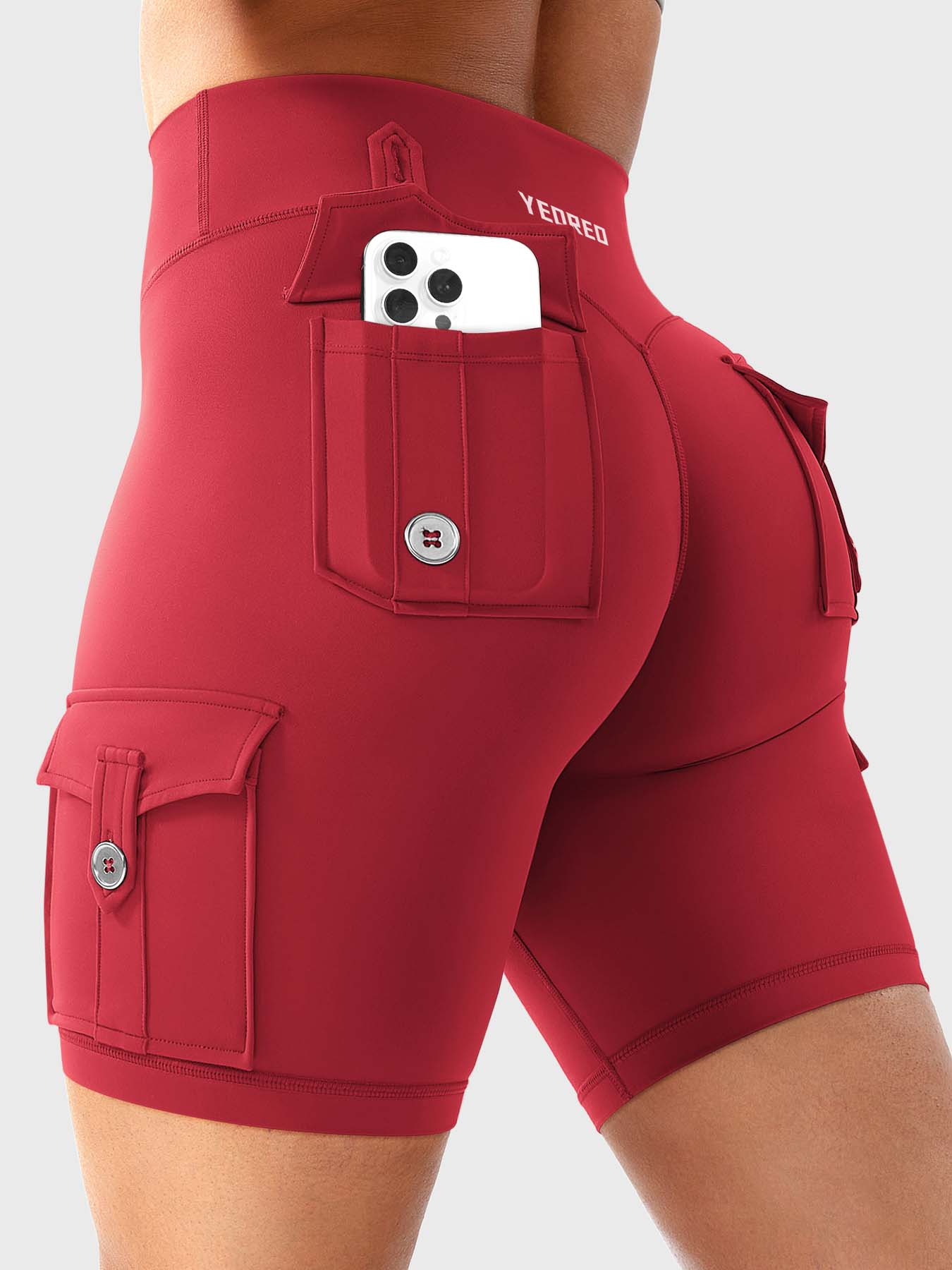 Cargo Pocket Biker Shorts