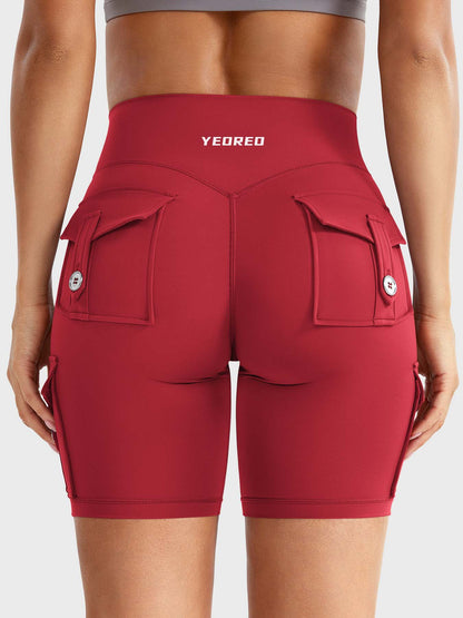 Cargo Pocket Biker Shorts