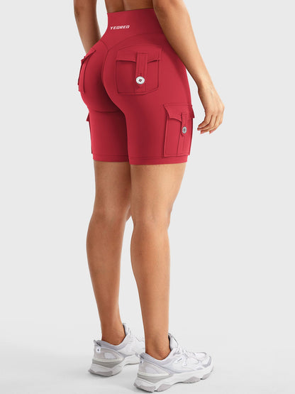 Cargo Pocket Biker Shorts