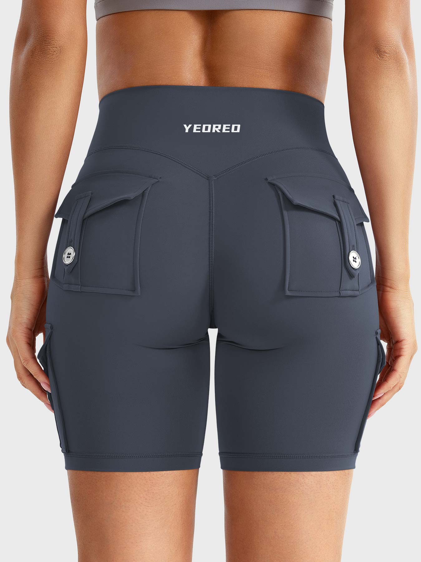Cargo Pocket Biker Shorts
