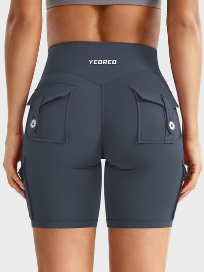 Cargo Pocket Biker Shorts