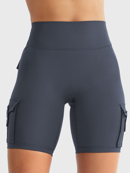 Cargo Pocket Biker Shorts
