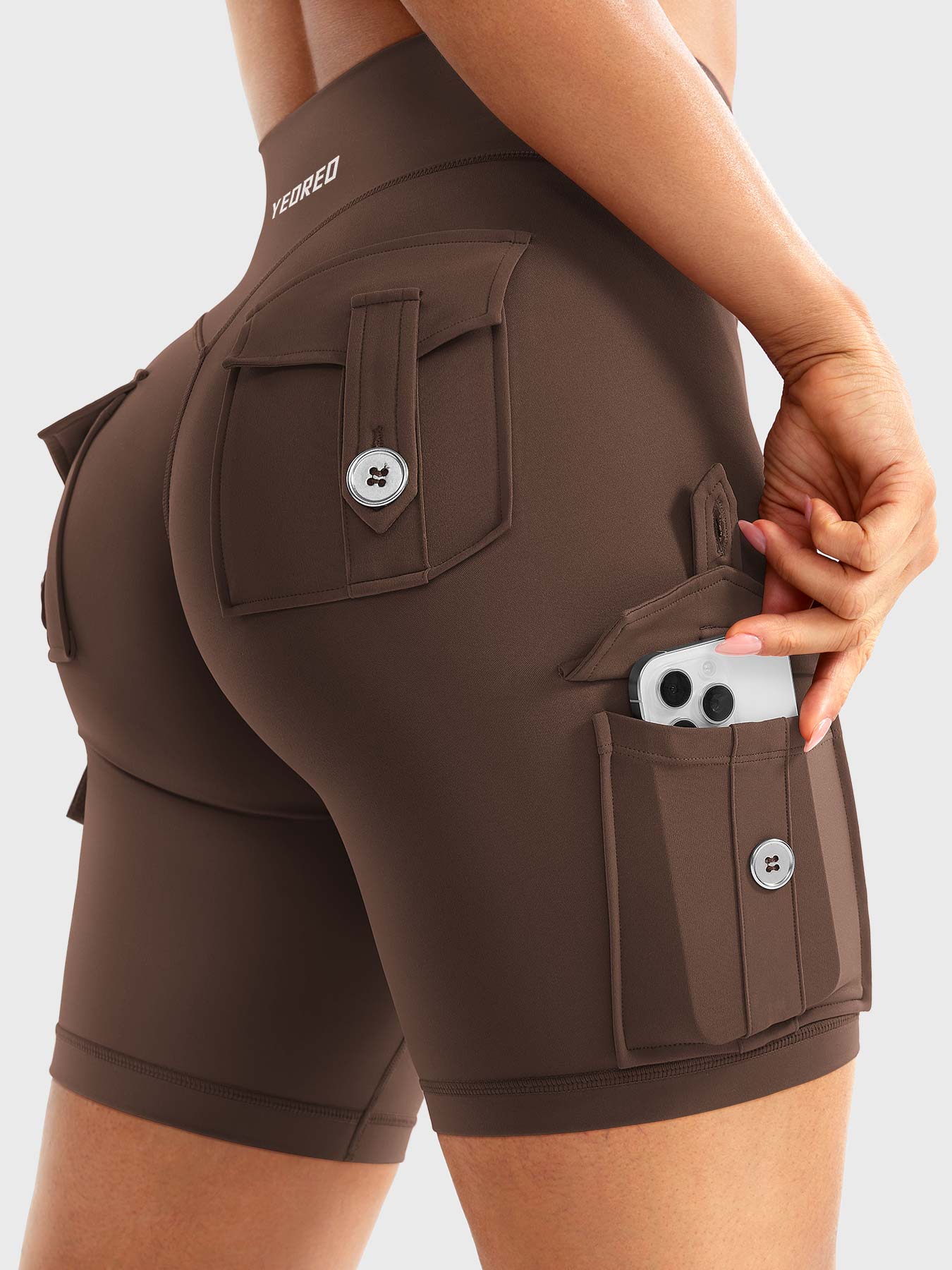 Cargo Pocket Biker Shorts