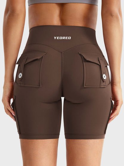 Cargo Pocket Biker Shorts