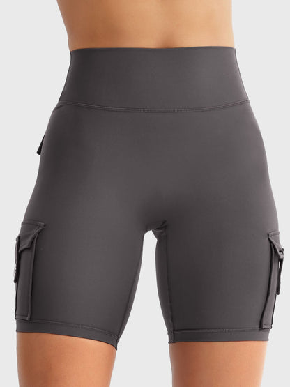 Cargo Pocket Biker Shorts