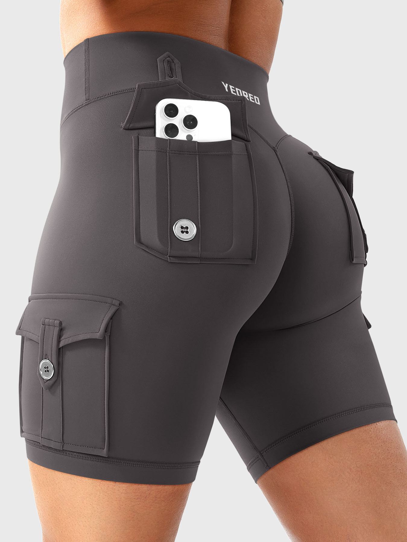 Cargo Pocket Biker Shorts