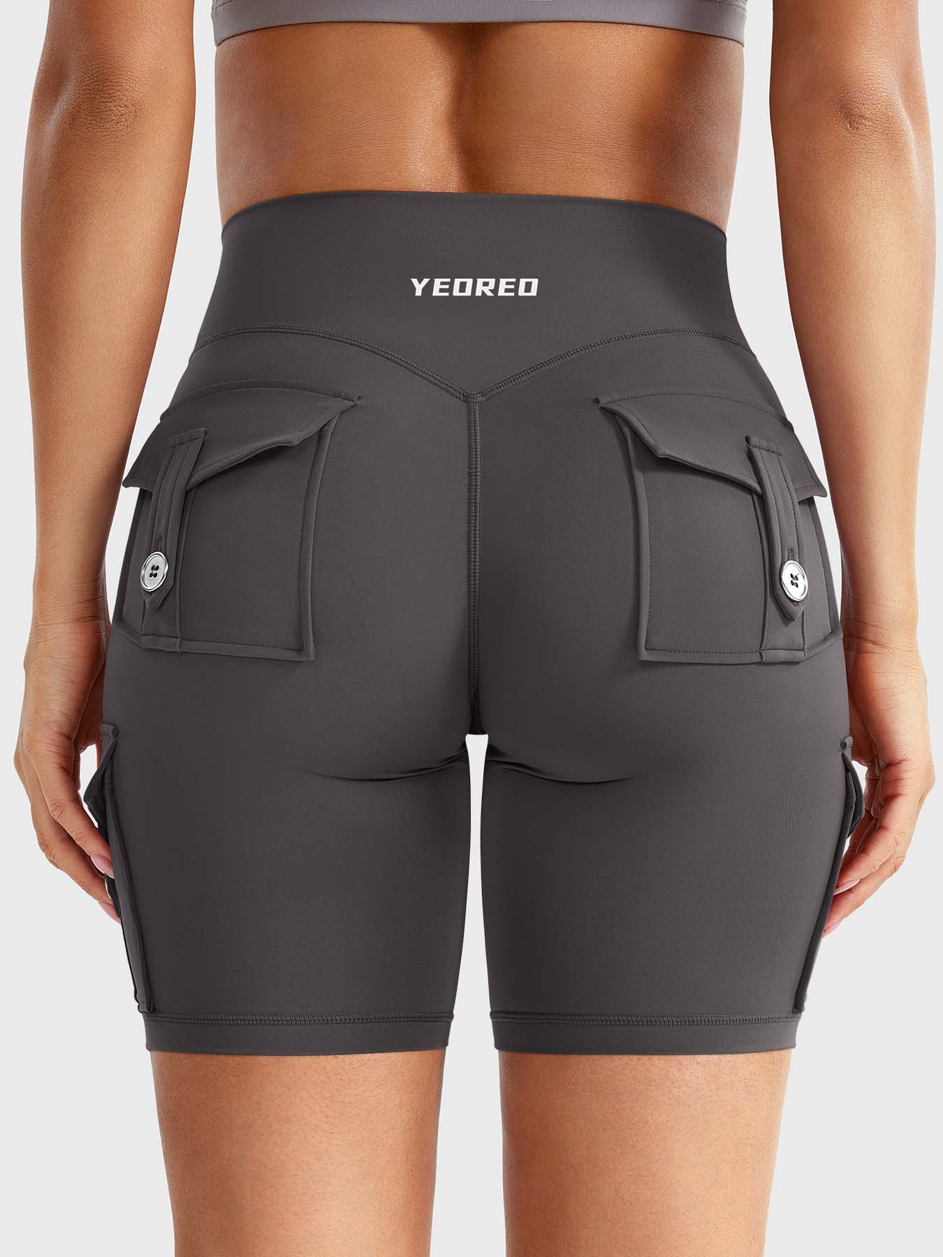 Cargo Pocket Biker Shorts