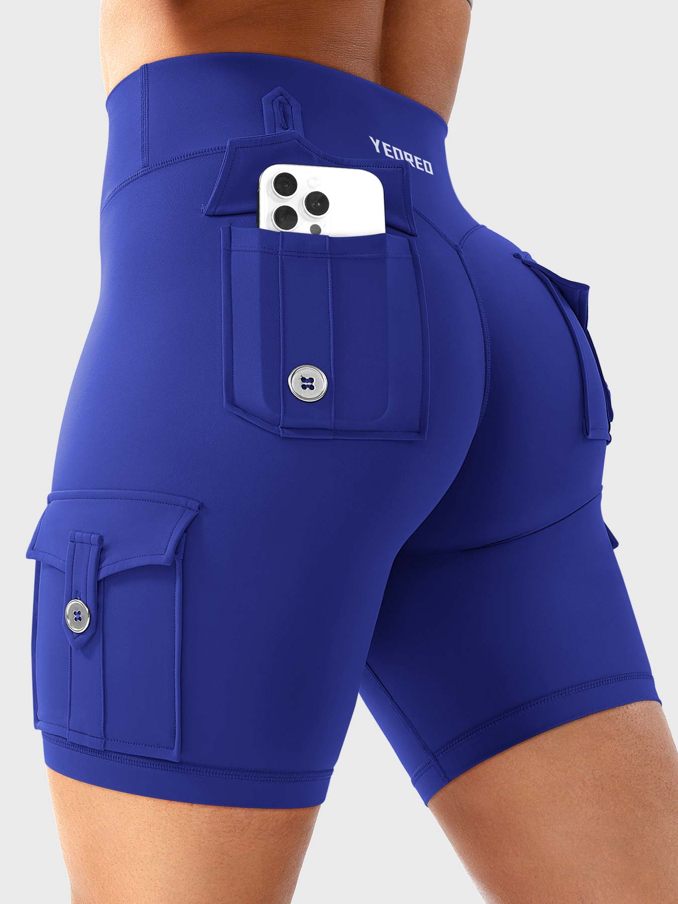 Cargo Pocket Biker Shorts