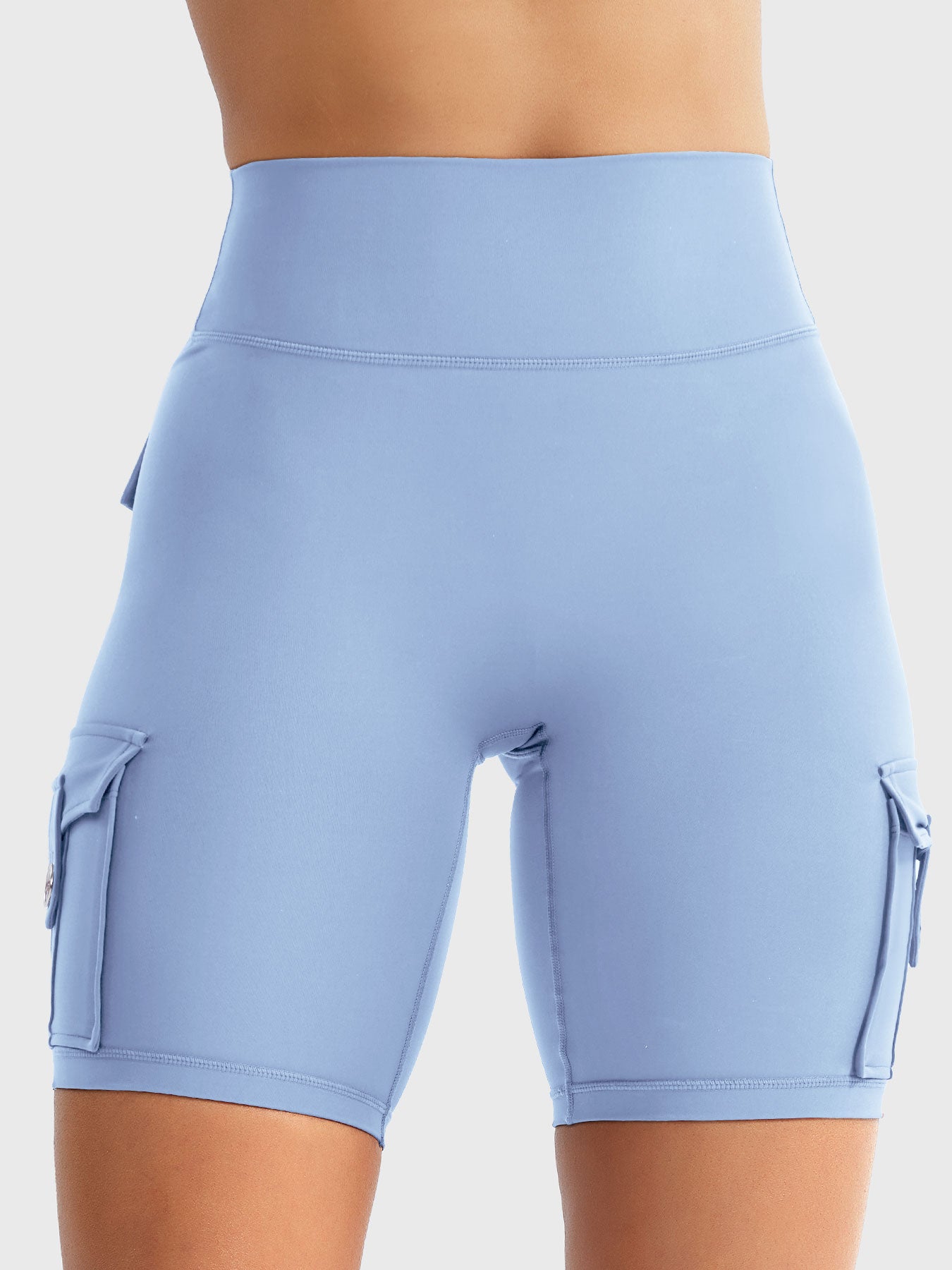 Cargo Pocket Biker Shorts