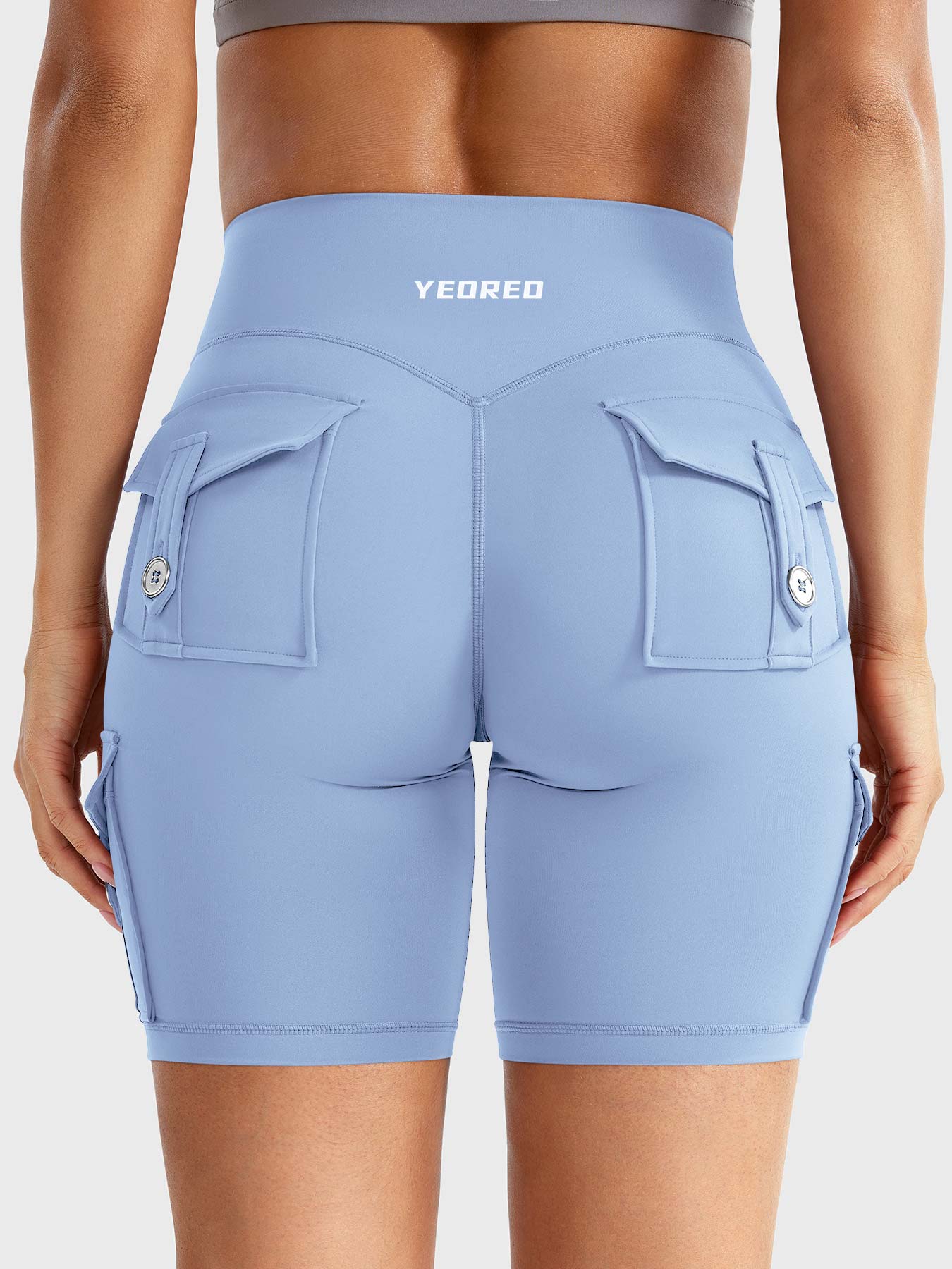 Cargo Pocket Biker Shorts