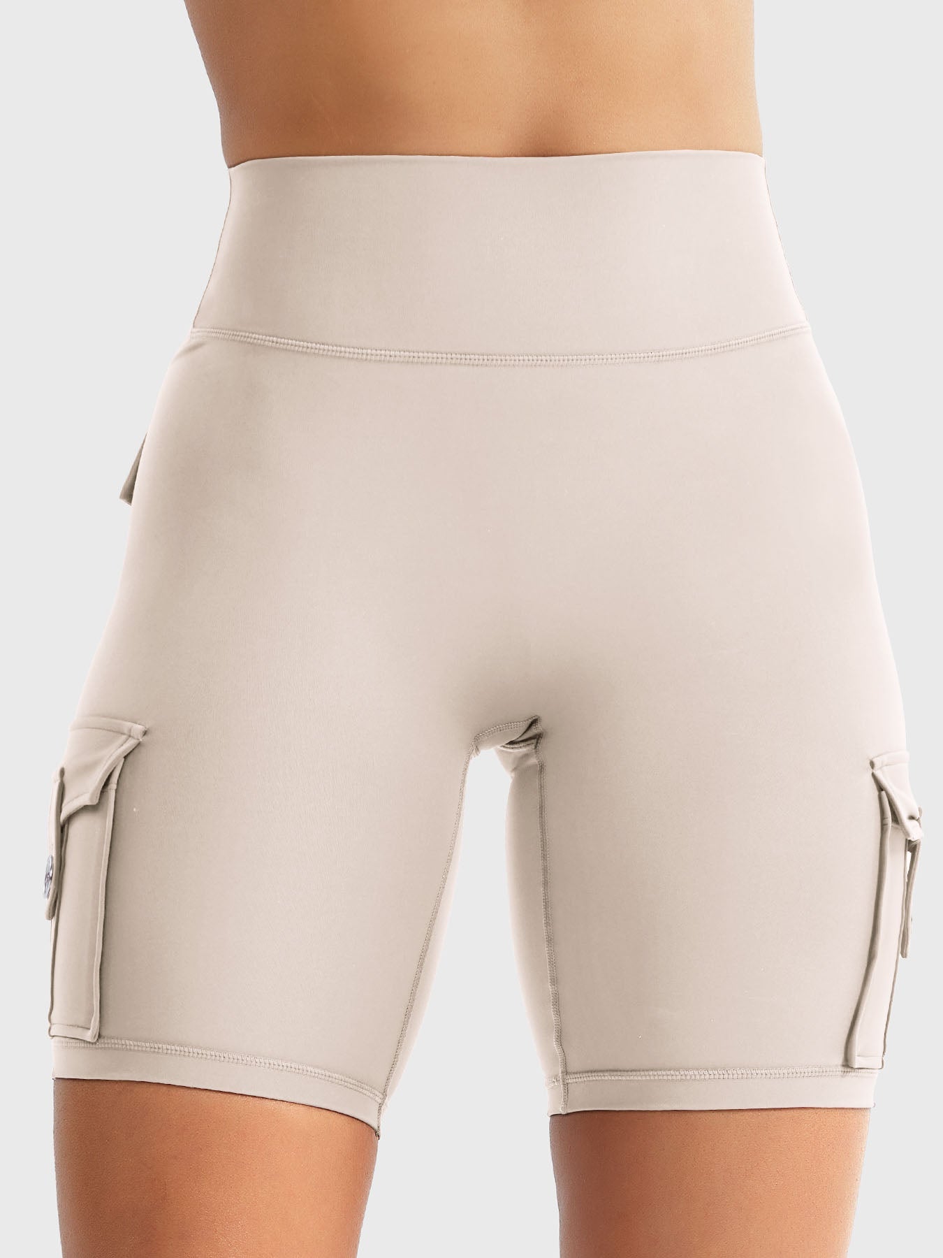 Cargo Pocket Biker Shorts