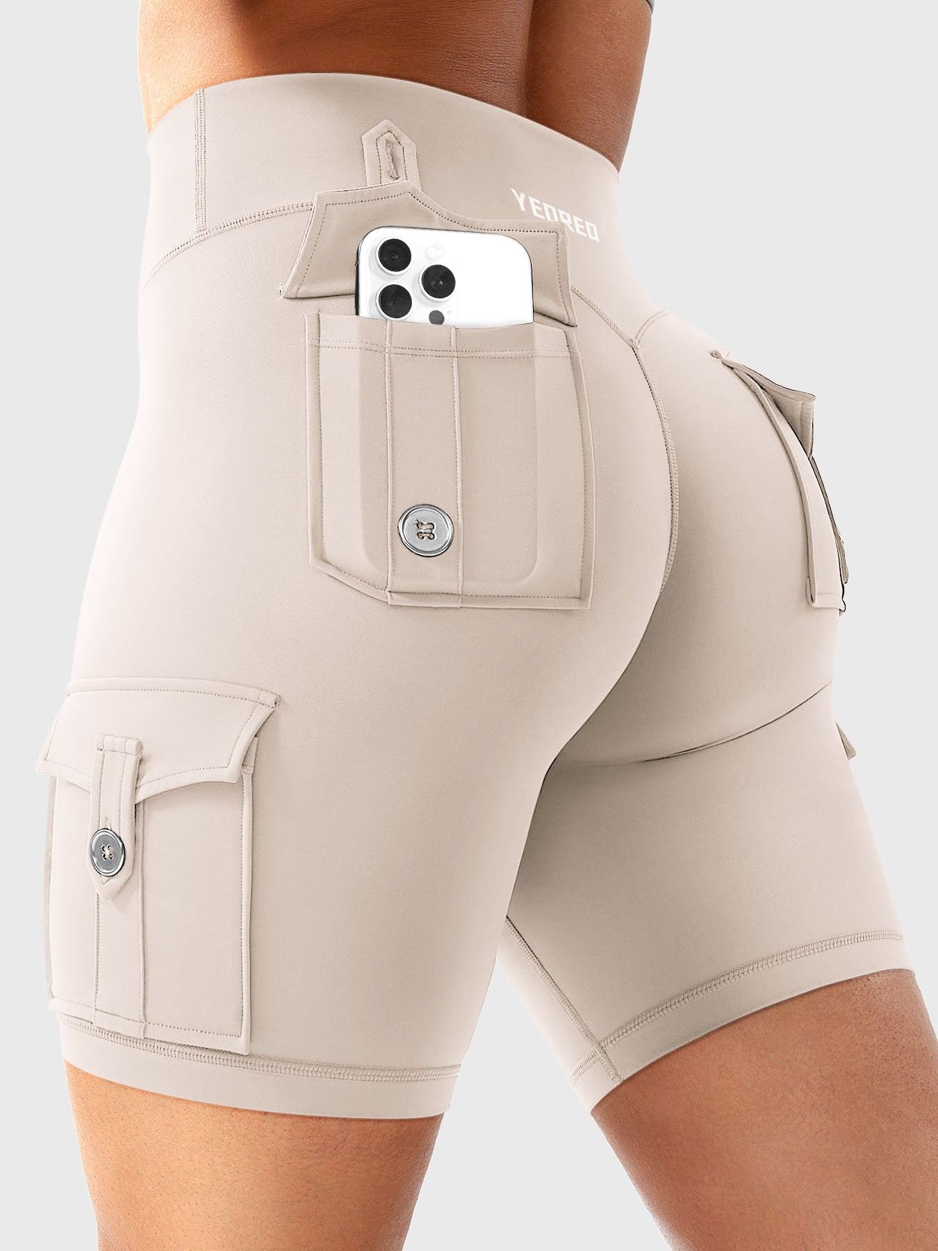 Cargo Pocket Biker Shorts