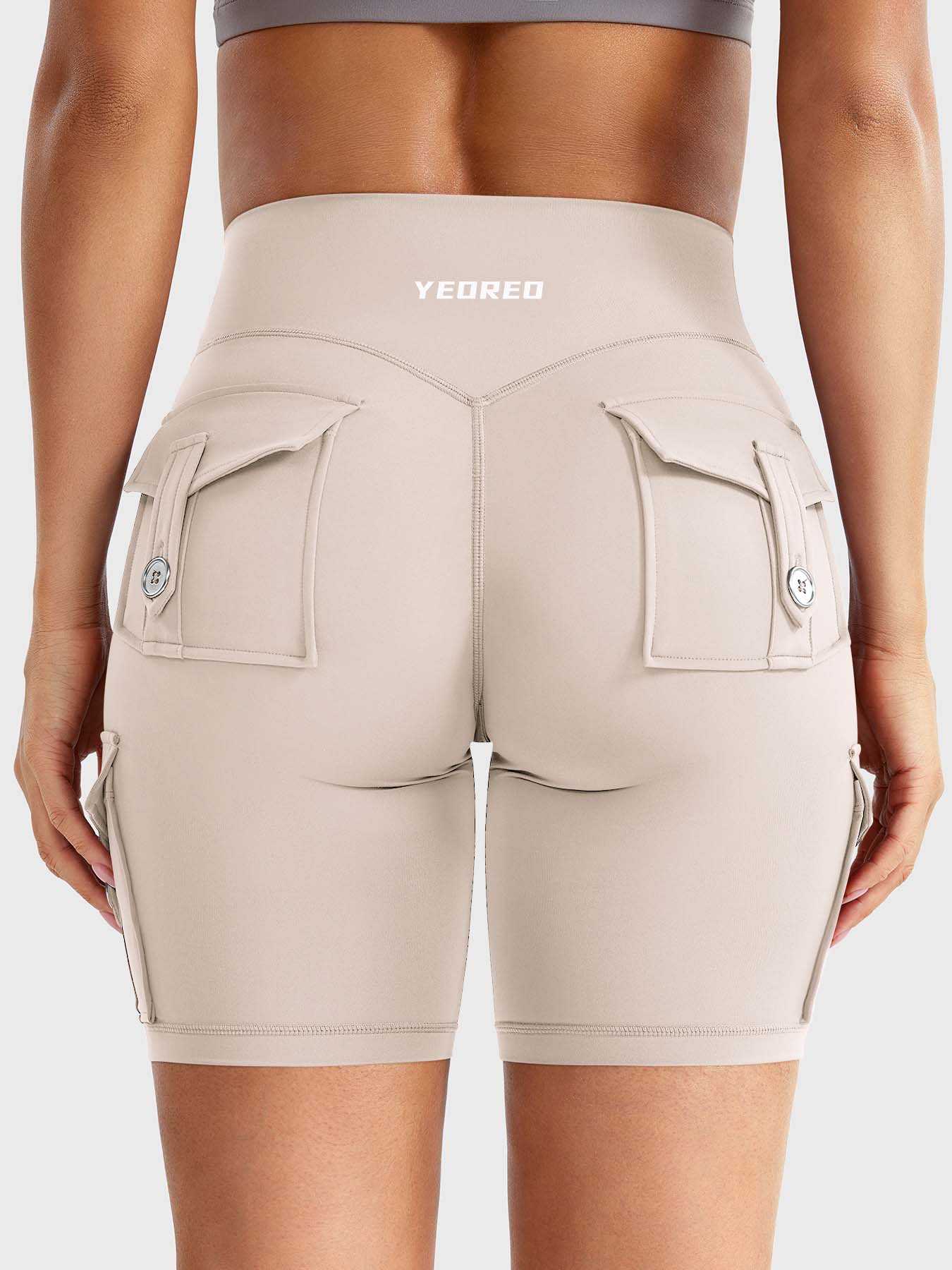 Cargo Pocket Biker Shorts