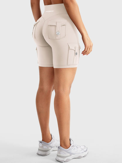 Cargo Pocket Biker Shorts