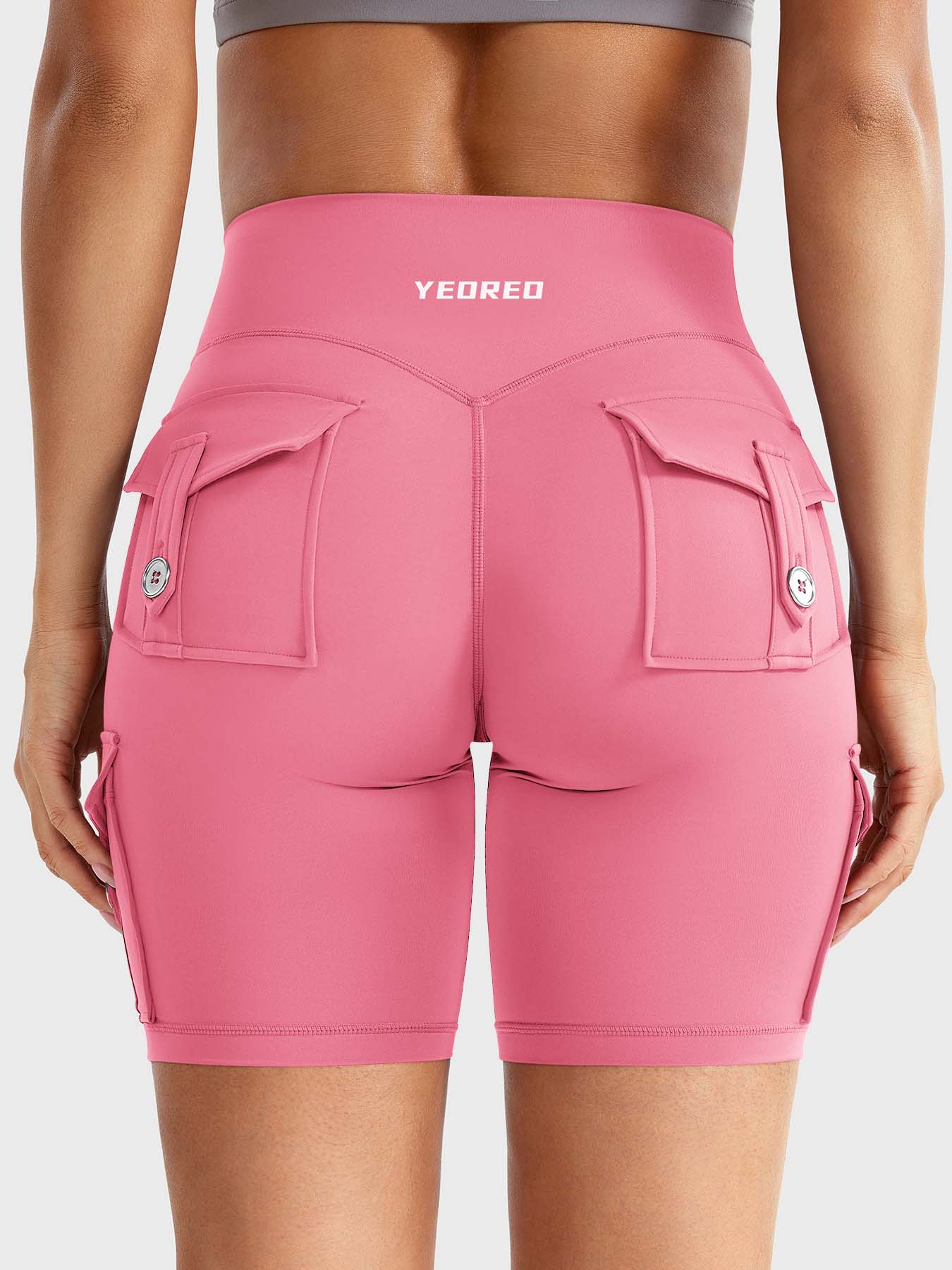 Cargo Pocket Biker Shorts