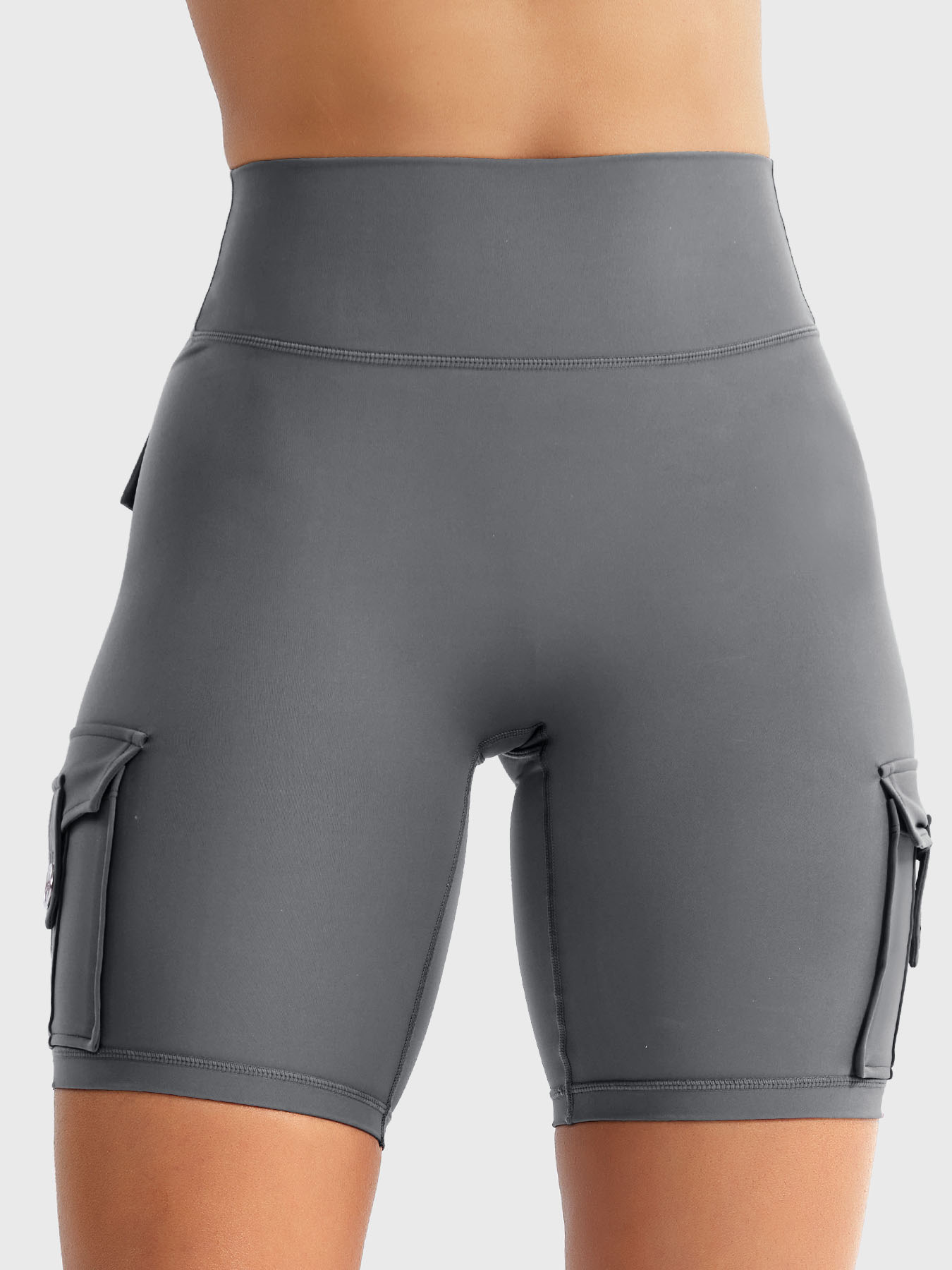Cargo Pocket Biker Shorts
