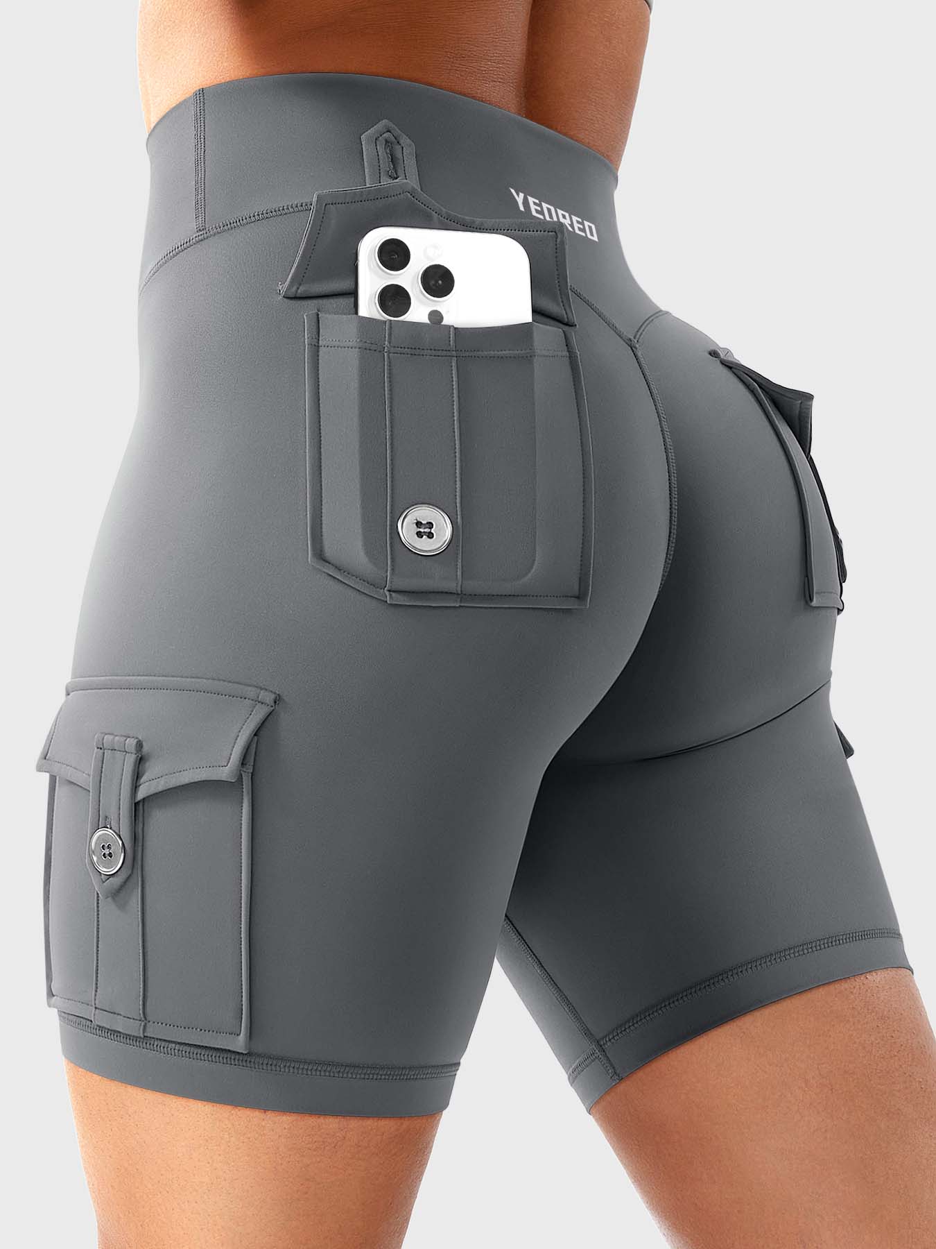 Cargo Pocket Biker Shorts