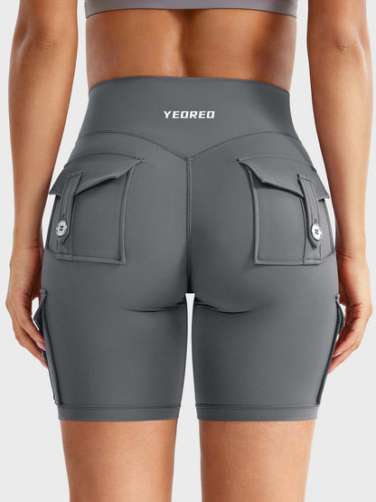 Cargo Pocket Biker Shorts
