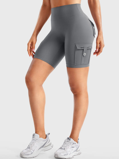 Cargo Pocket Biker Shorts
