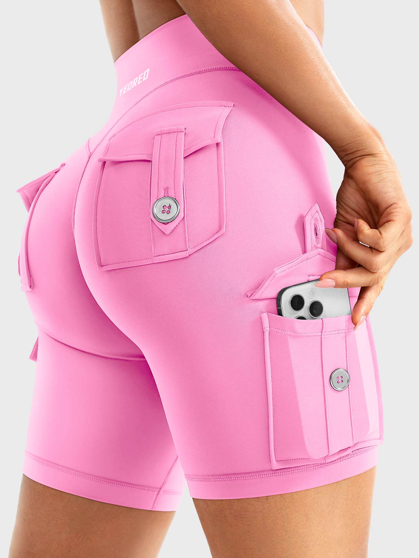 Cargo Pocket Biker Shorts