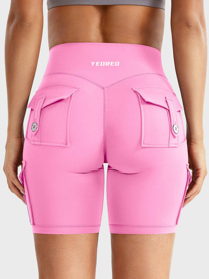 Cargo Pocket Biker Shorts
