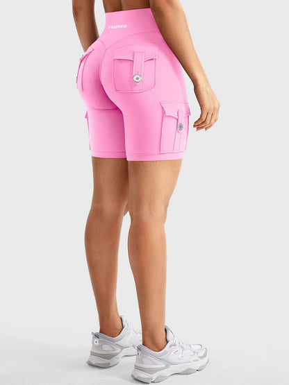 Cargo Pocket Biker Shorts