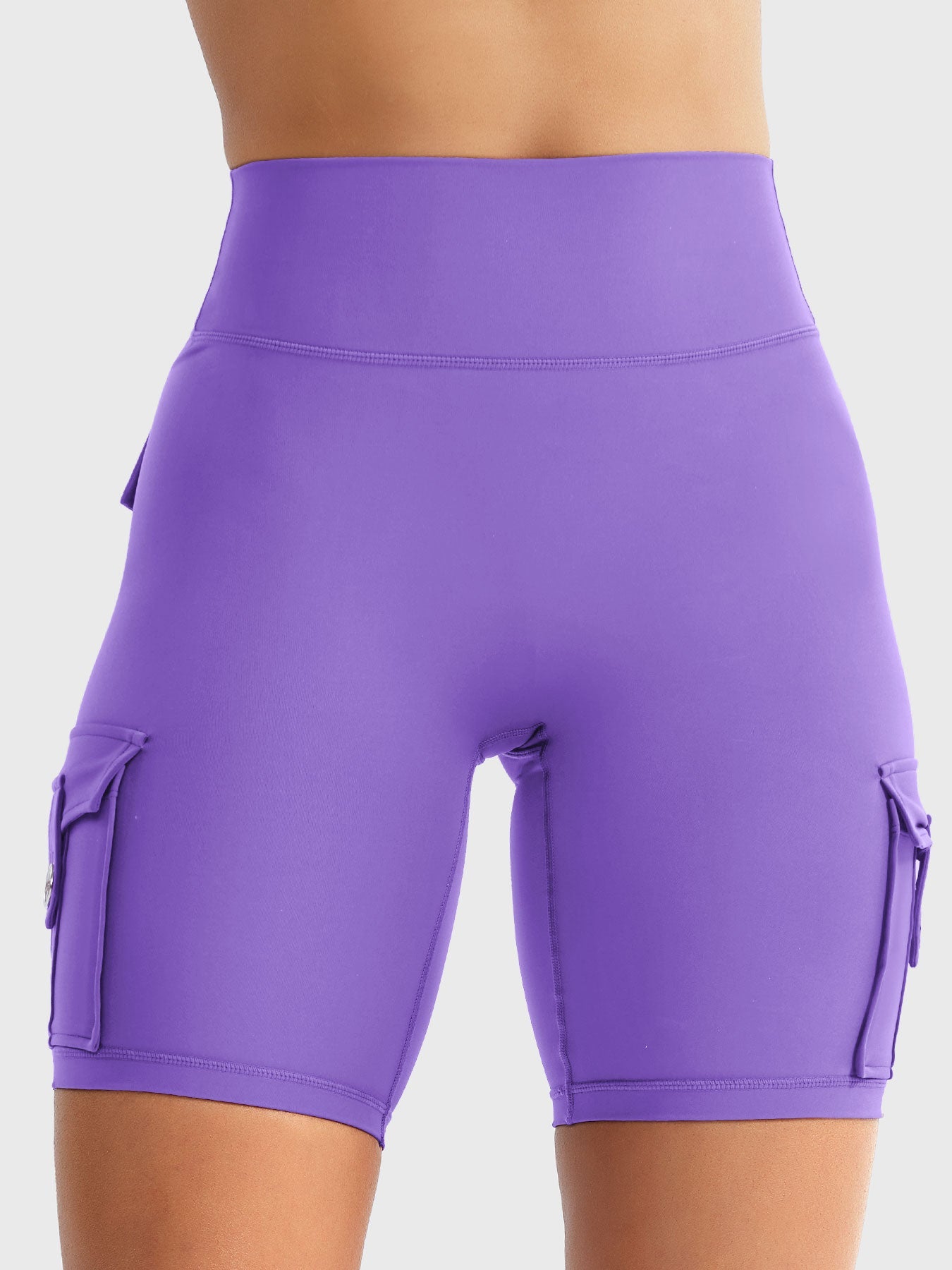 Cargo Pocket Biker Shorts