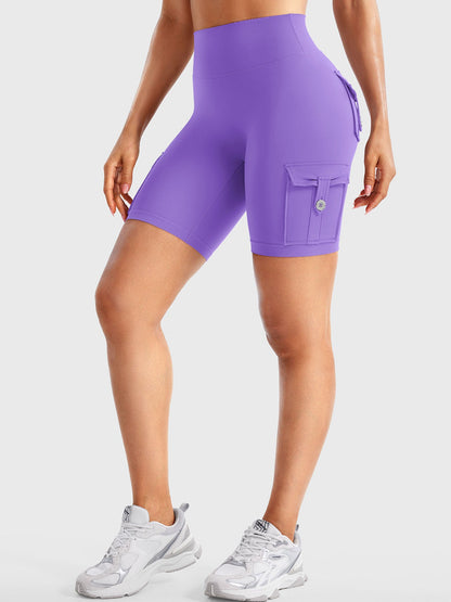 Cargo Pocket Biker Shorts