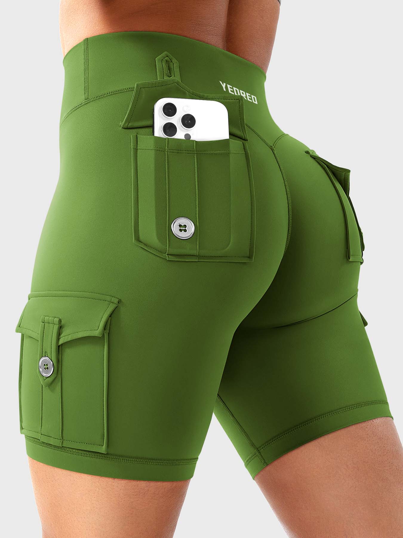 Cargo Pocket Biker Shorts
