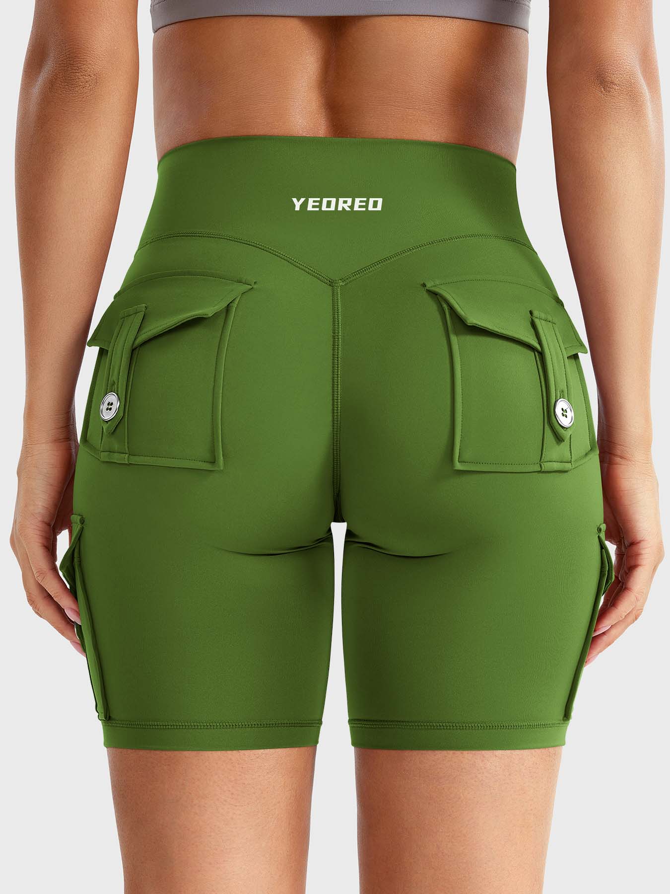 Cargo Pocket Biker Shorts