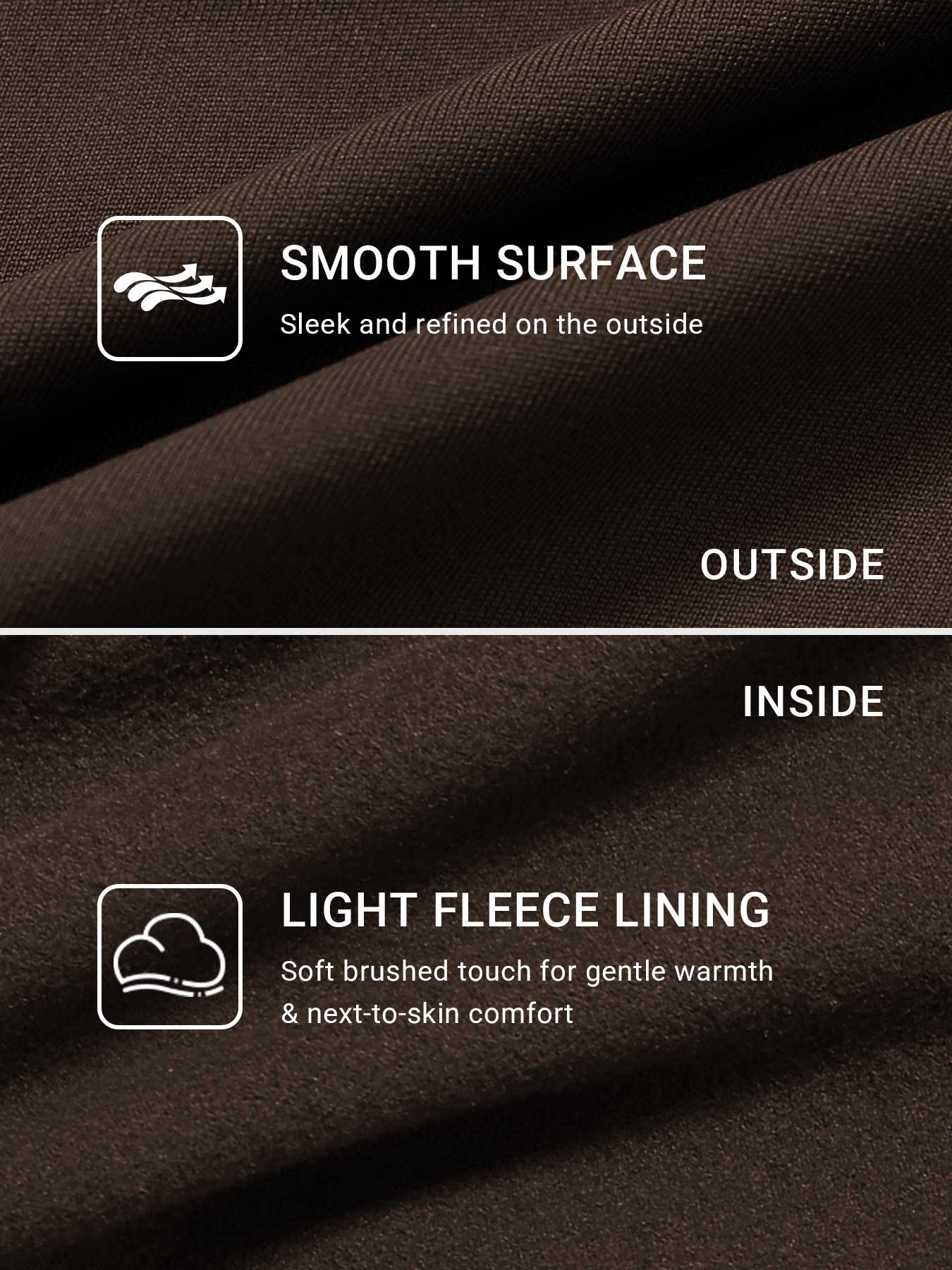 33" Fleece Straight Leg Leggings