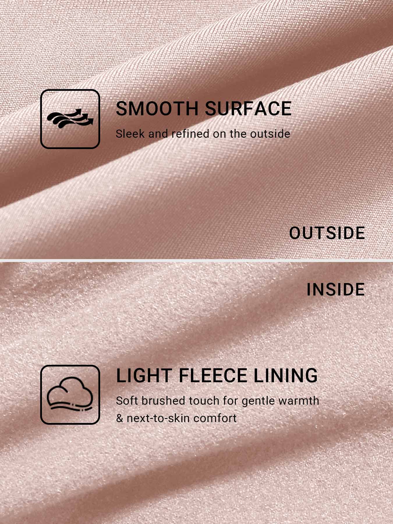 33" Fleece Straight Leg Leggings