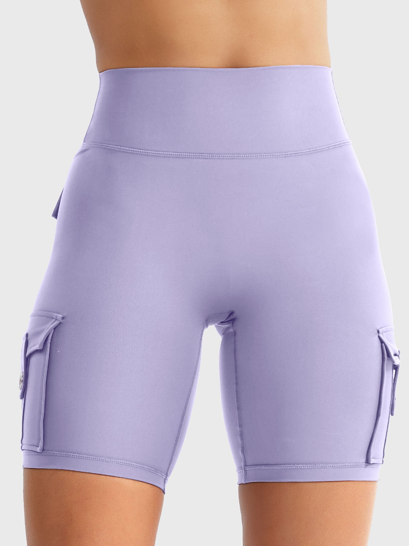 Cargo Pocket Biker Shorts