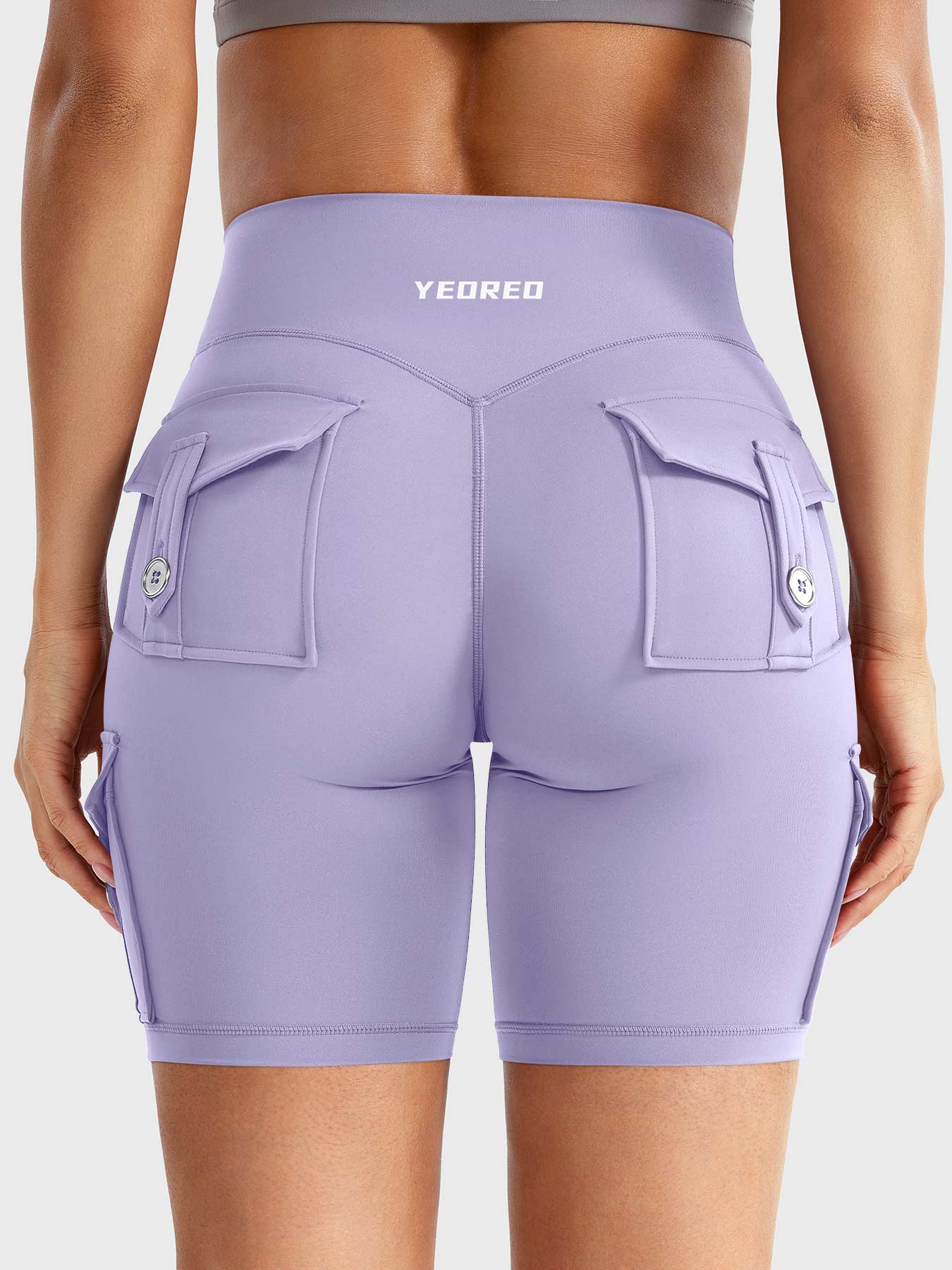 Cargo Pocket Biker Shorts