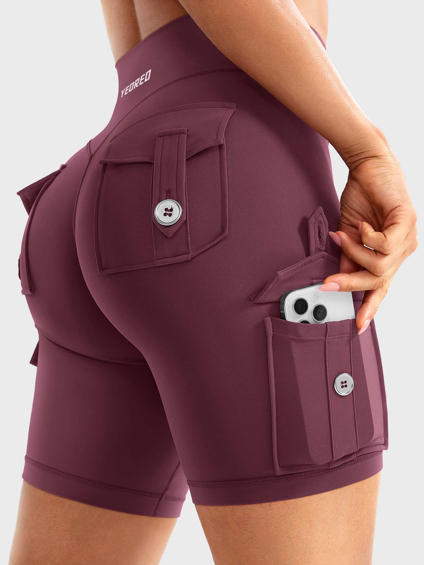 Cargo Pocket Biker Shorts