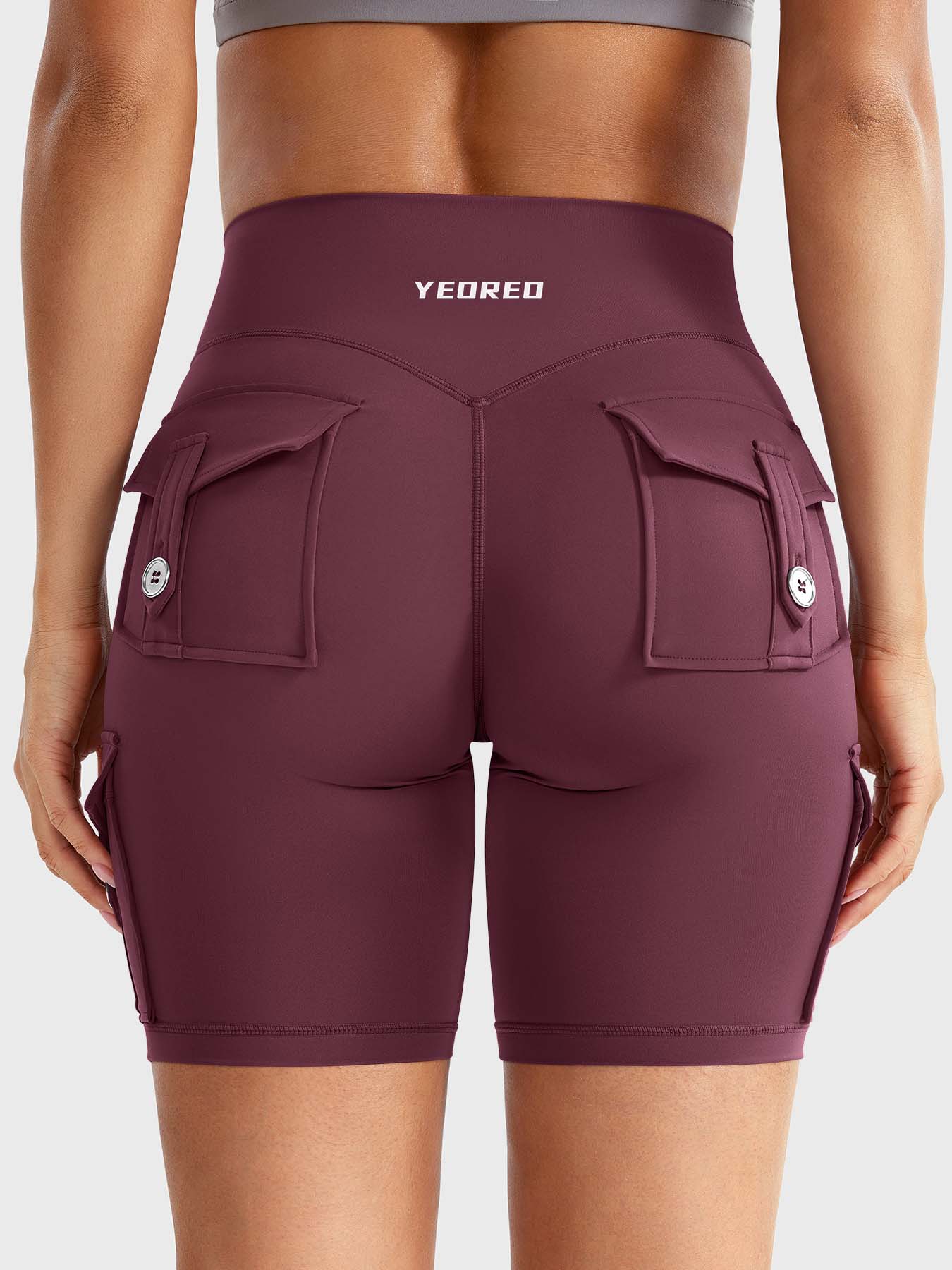 Cargo Pocket Biker Shorts