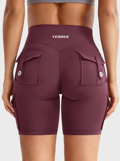 Cargo Pocket Biker Shorts