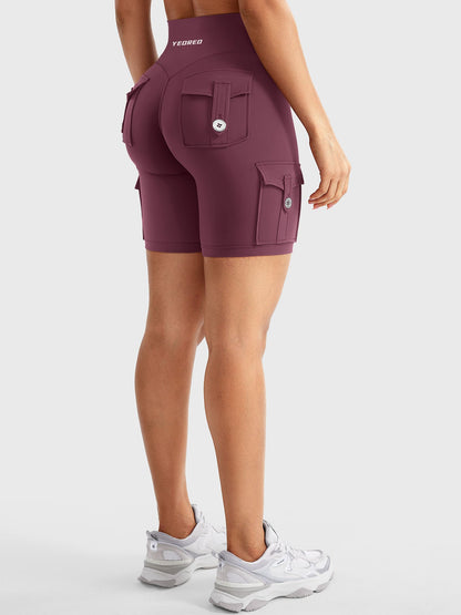 Cargo Pocket Biker Shorts