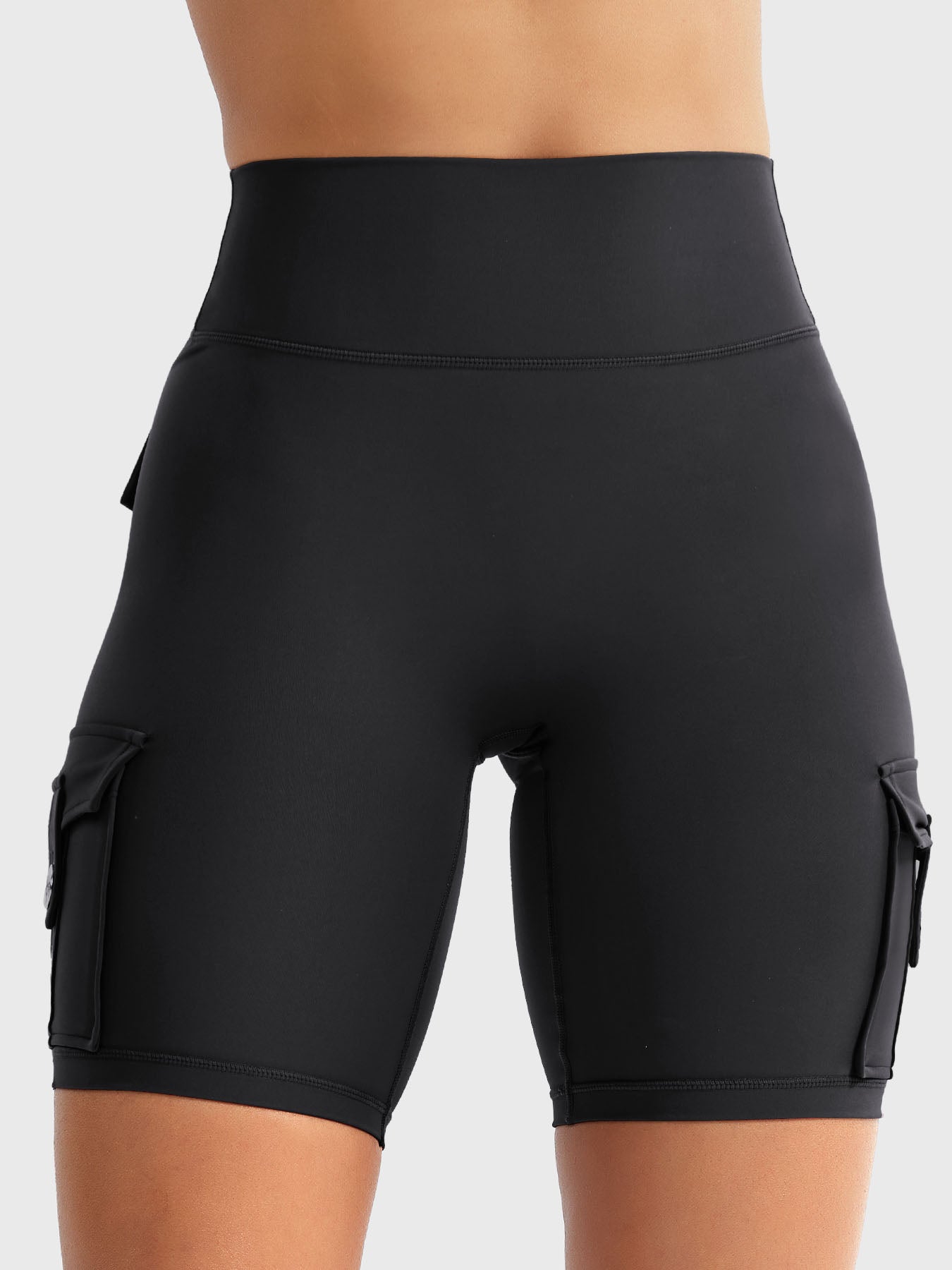 Cargo Pocket Biker Shorts