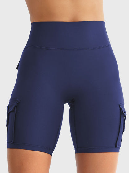 Cargo Pocket Biker Shorts