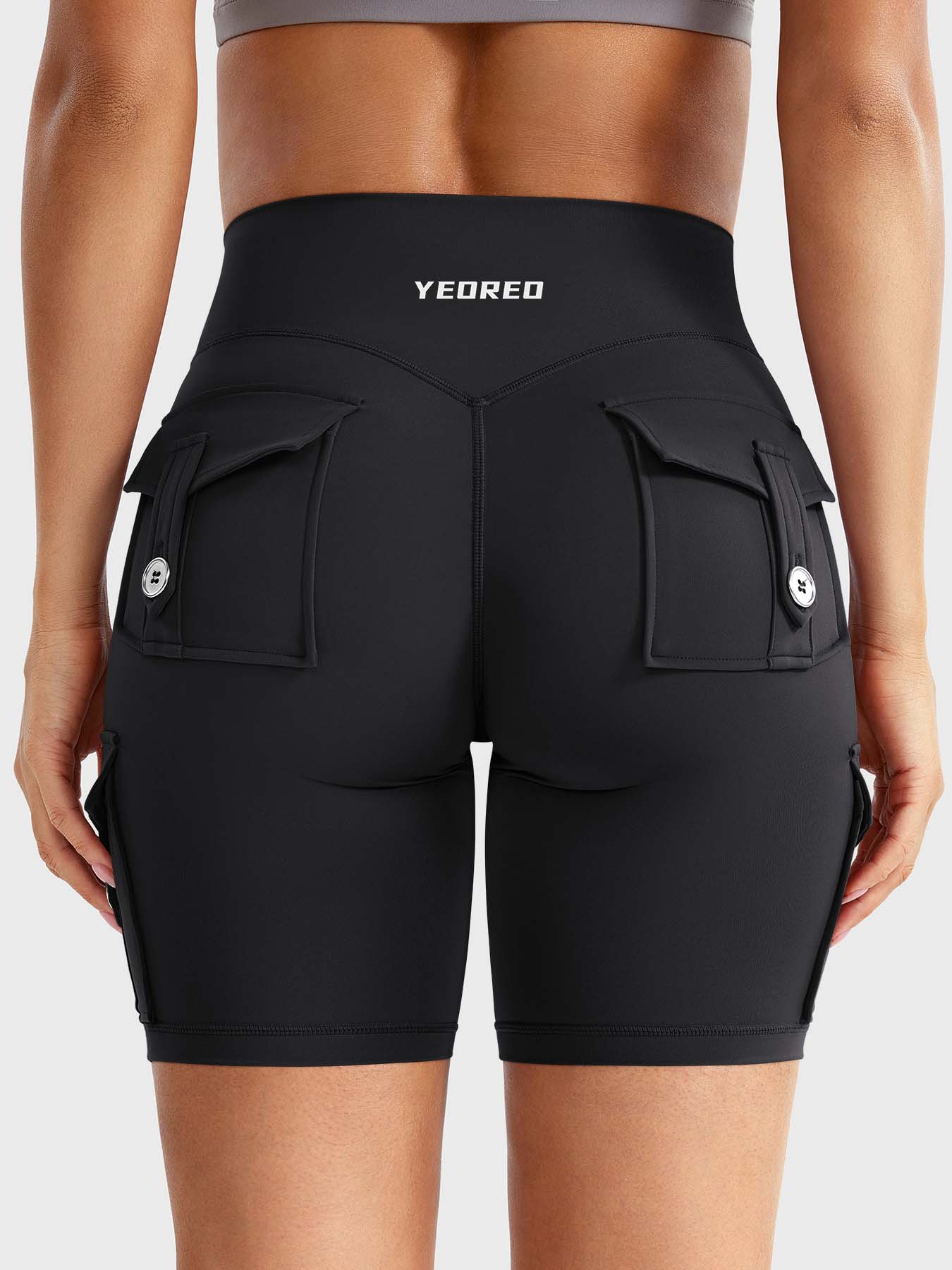 Cargo Pocket Biker Shorts
