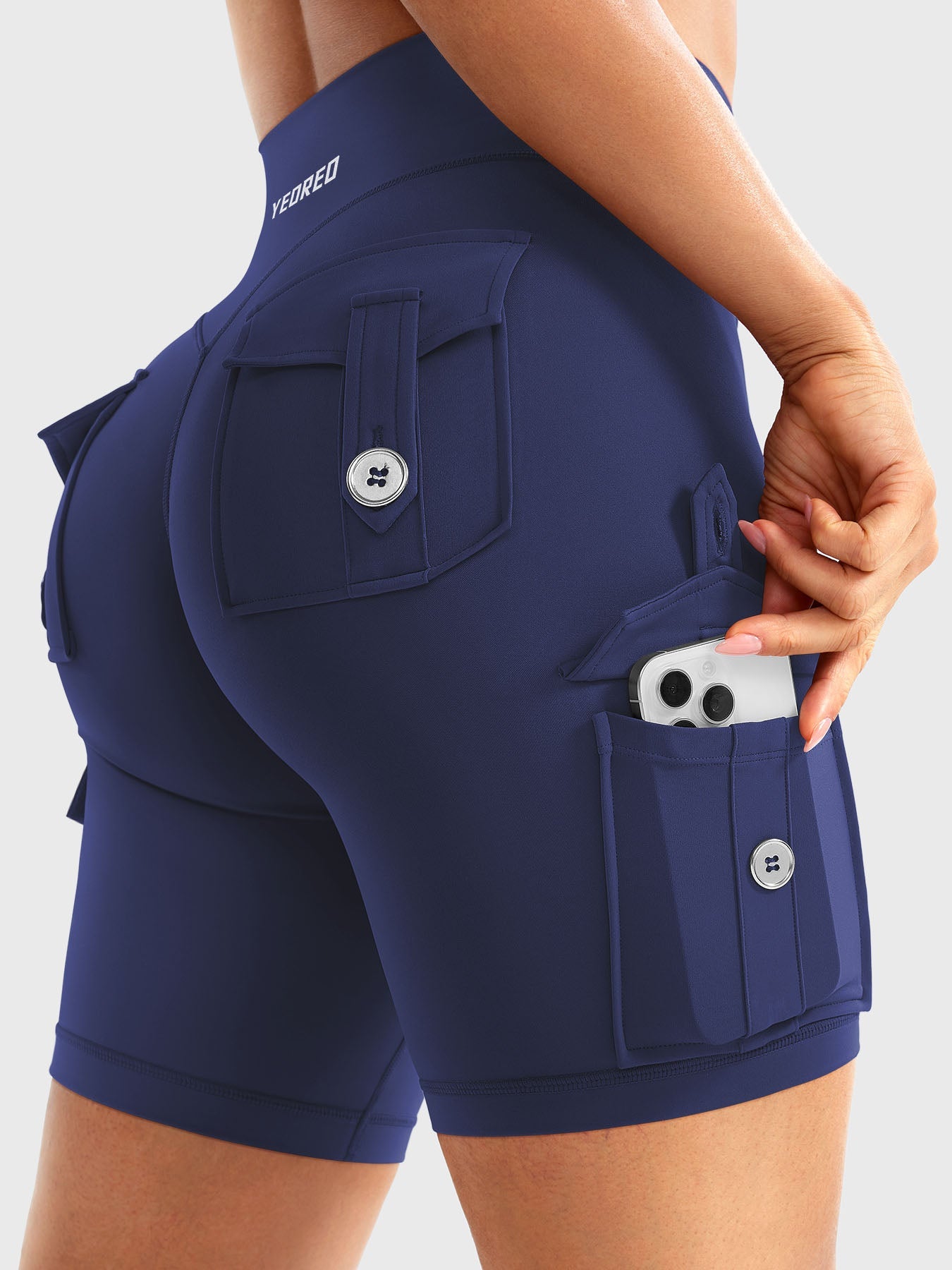 Cargo Pocket Biker Shorts