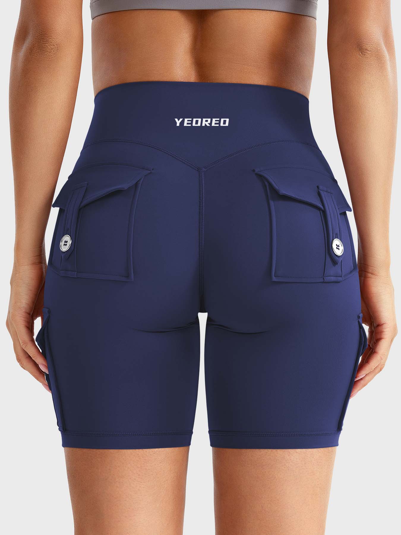 Cargo Pocket Biker Shorts