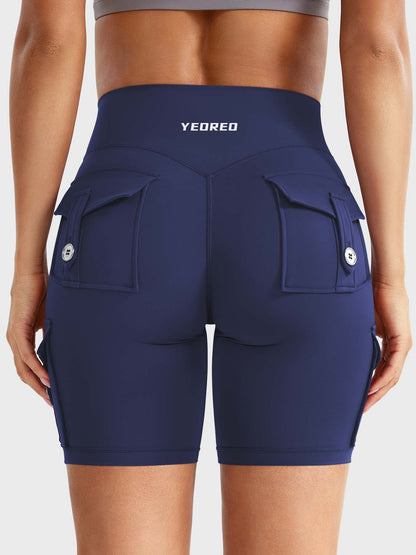 Cargo Pocket Biker Shorts