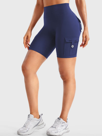 Cargo Pocket Biker Shorts